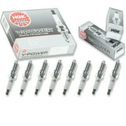 8 pc NGK 4177 V-Power Spark Plugs for 103 103DP2 5048 7566 7567 AR103 AWSFA12C BN9Y E3.53 HR6D HR6DC HR6DS HR7DC SP494 T20NR-U11 Ignition Wire Secondary