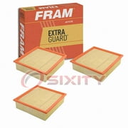 3 pc FRAM CA10262 Extra Guard Air Filters for 33-2365 49088 7R3V-9601-AA A3453C AF5801 P613336 SA10786 WAF2807 Intake Inlet Manifold Fuel Delivery Filters Fits select: 2009-2023 FORD F150