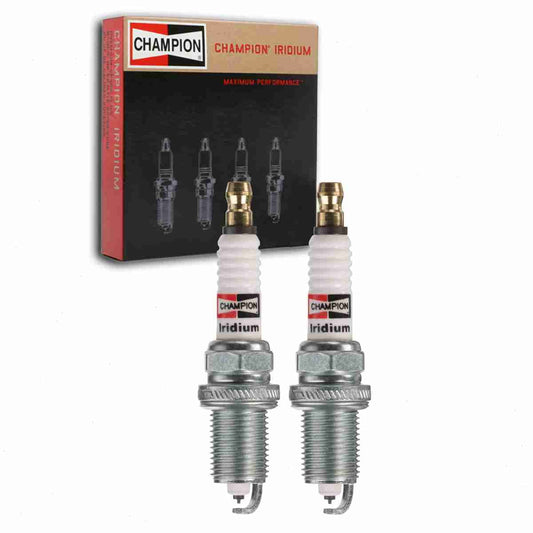 2 pc Champion 9806 Iridium Spark Plugs for 88969636 90080-91180 90080-91181 AGSP22YE13 IFR6A11 IFR6T11 RC8WMPB4 SK20R11 Ignition Wire Secondary