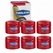 6 pc Purolator L10193 Engine Oil Filters for 140 146 61381 Oil Change Lubricant Filters Fits select: 2007-2008 HYUNDAI SANTA FE, 1976-1981 CHEVROLET LUV