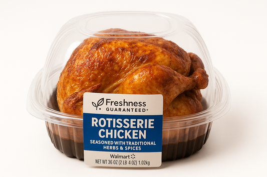 Freshness Guaranteed Traditional Fully-cooked Rotisserie, 36 oz (Walmart)