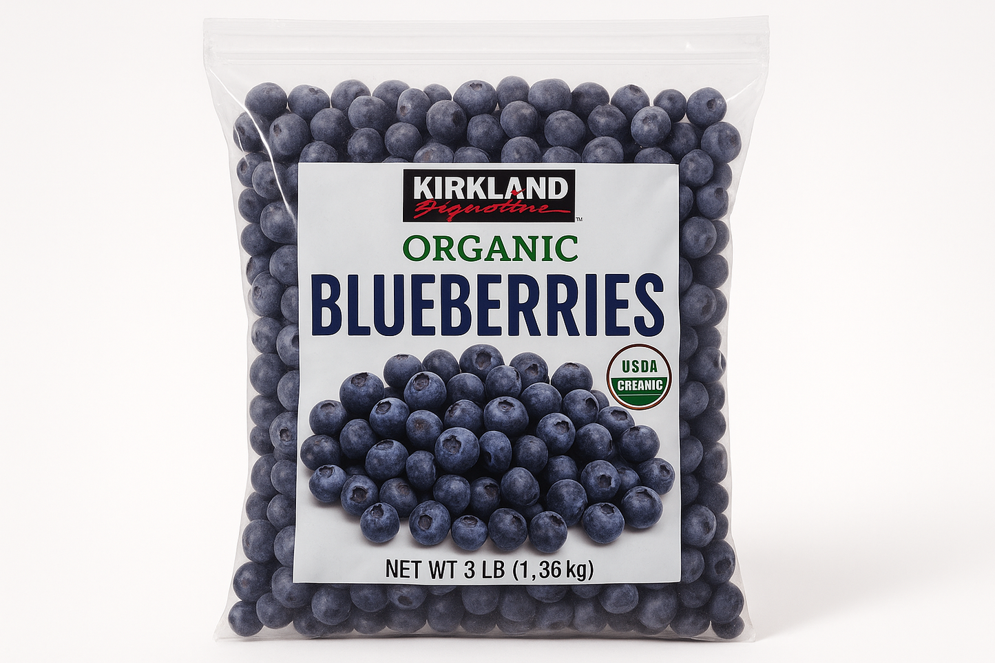 Frozen Kirkland Signature Organic Blueberries, 3 lbs