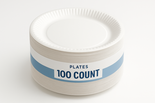 Great Value Everyday Plates, 100 Count