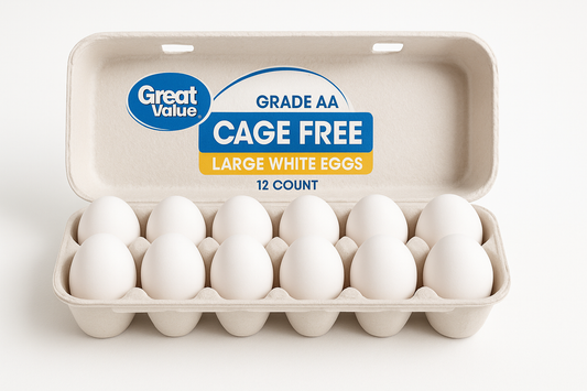 Great Value Grade Aa Cage Free Large White Eggs, 12 ct Walmart