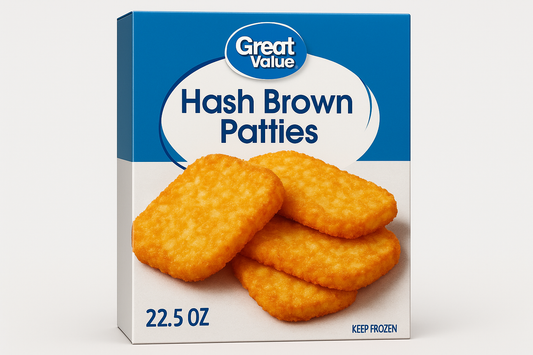 Great Value Hash Brown Patties, 22.5 oz (Walmart)