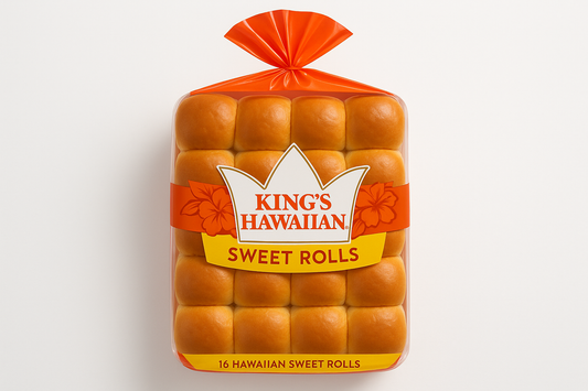 King's Hawaiian, Hawaiian Sweet Rolls, 2 Pack, 16-count