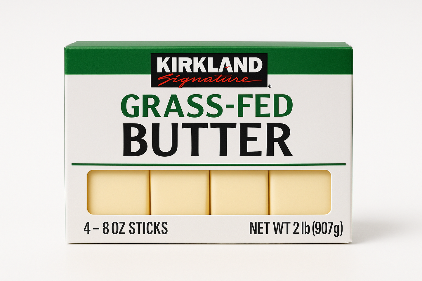 Kirkland Signature Grass-Fed Butter, 8 oz, 4-count (Costco)