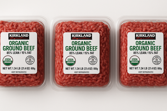 Kirkland Signature Organic Ground Beef, 1.34lb,3 count Costco
