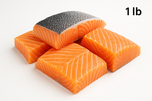 Marketside Fresh Atlantic Salmon Portions 1 lb Skin