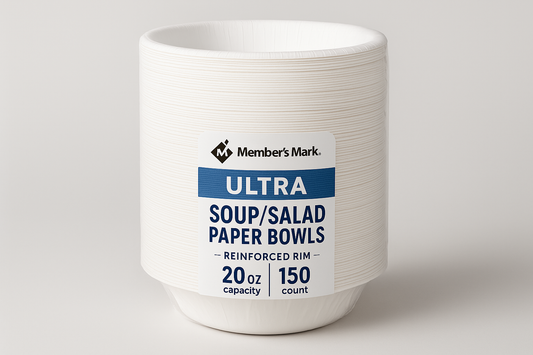 Member's Mark Ultra Soup/Salad Paper Bowls, 20 oz., 150 ct