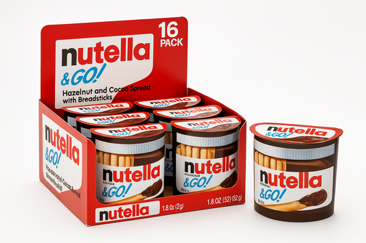 Nutella & GO! Hazelnut and Cocoa Spread With Breadsticks, 1.8 oz, 16 Pack