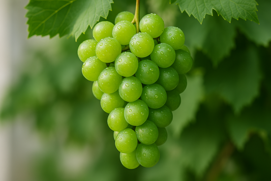 organic green grapes
