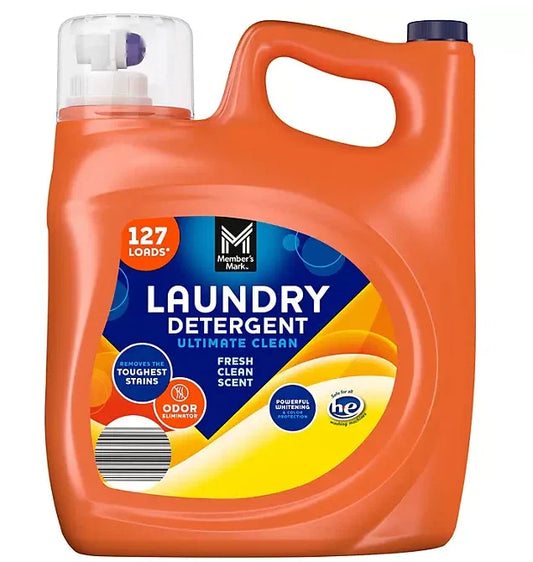 Member’s Mark Liquid Laundry Detergent, Fresh Scent, 127 loads, 196 fl. oz.