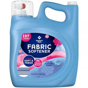 Member's Mark Liquid Fabric Softener, Spring Flowers, 251 loads, 170 fl. oz.