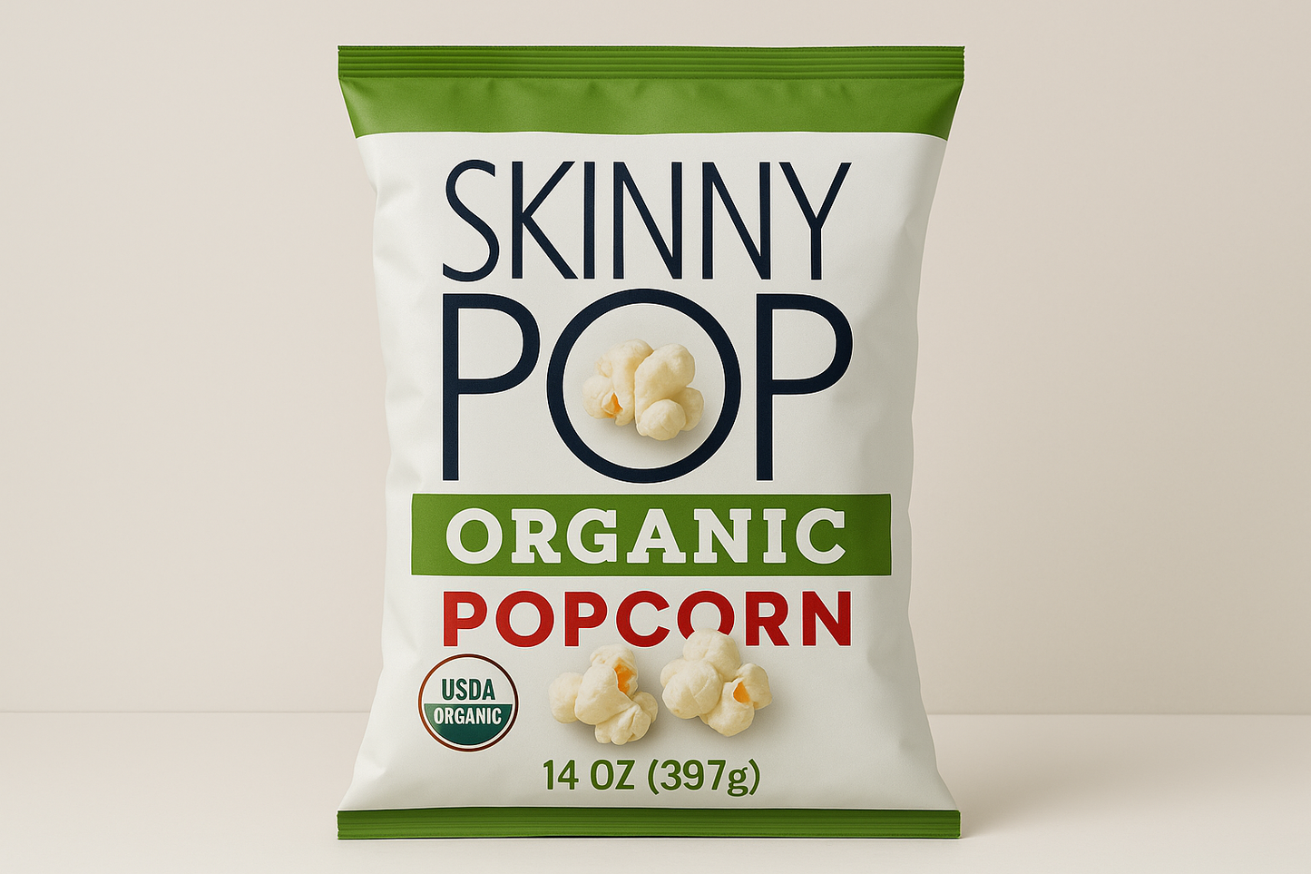 Skinny Pop Organic Popcorn, 14 oz