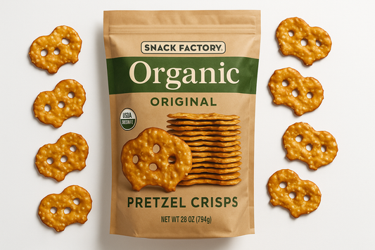 Snack Factory Organic Original Pretzel Crisps, 28 oz