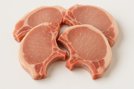 Thin Bone-In Center-Cut Pork Loin Chops ~1.37 lb