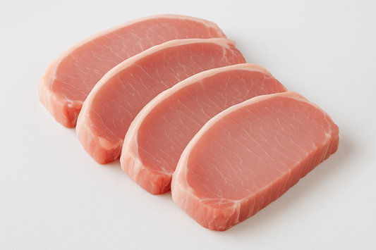 Thin Boneless Pork Center Cut Loin Chops ~1.05 lb
